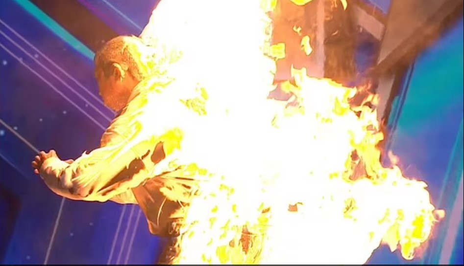 Britain’s Got Talent BGT: judges Gasp as man sets himself ablaze during Audition