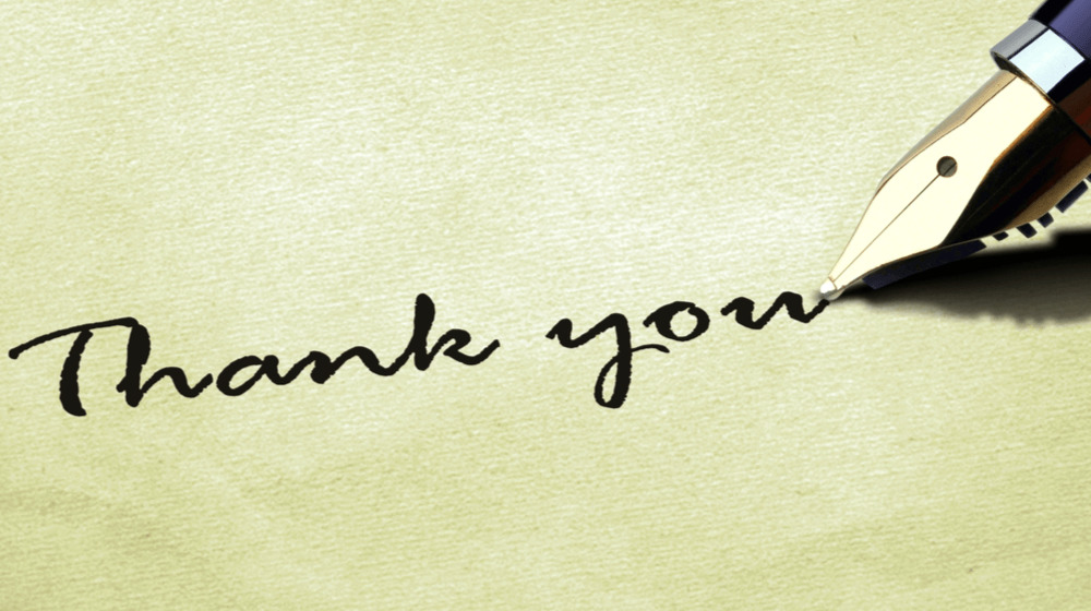 How to write a thank-you letter
