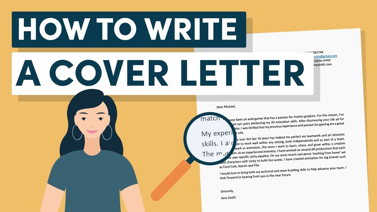 the different stages of how to write a cover letter for a job application