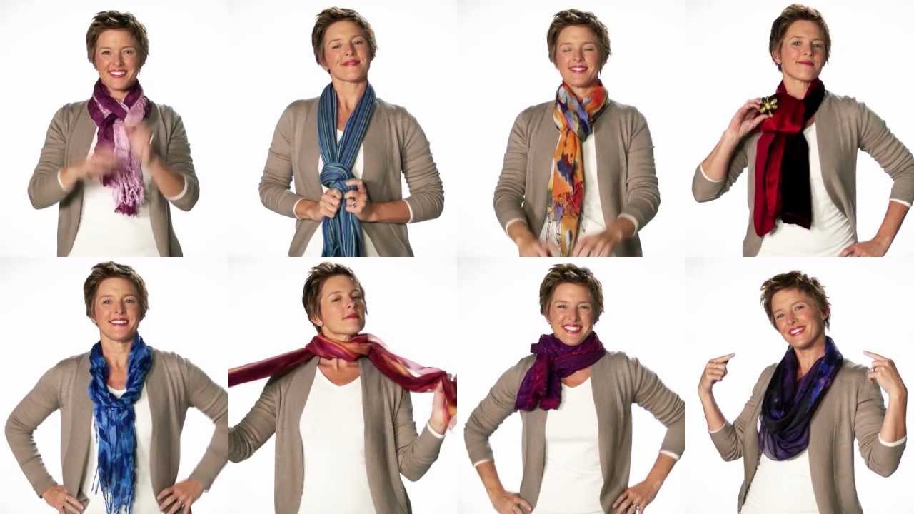  tie a scarf in different ways