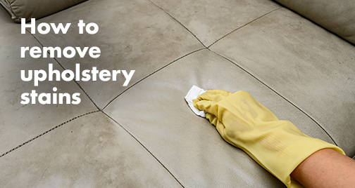 How to remove stains from upholstery
