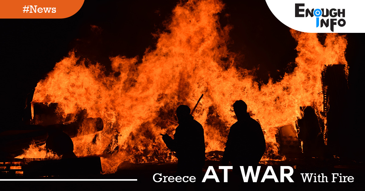 Thousands or more Evacuated as Greece at War With Fire