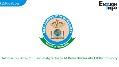 Admission Form Out For Postgraduate At Bells University Of Technology