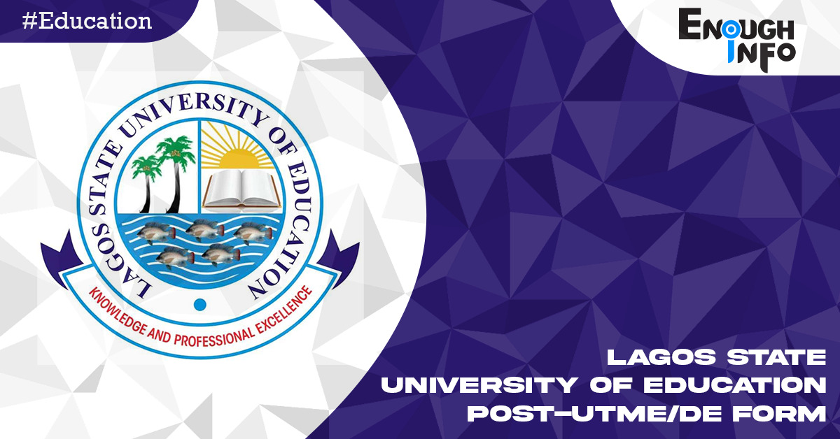 Lagos State University of Education Post-UTME/DE Form