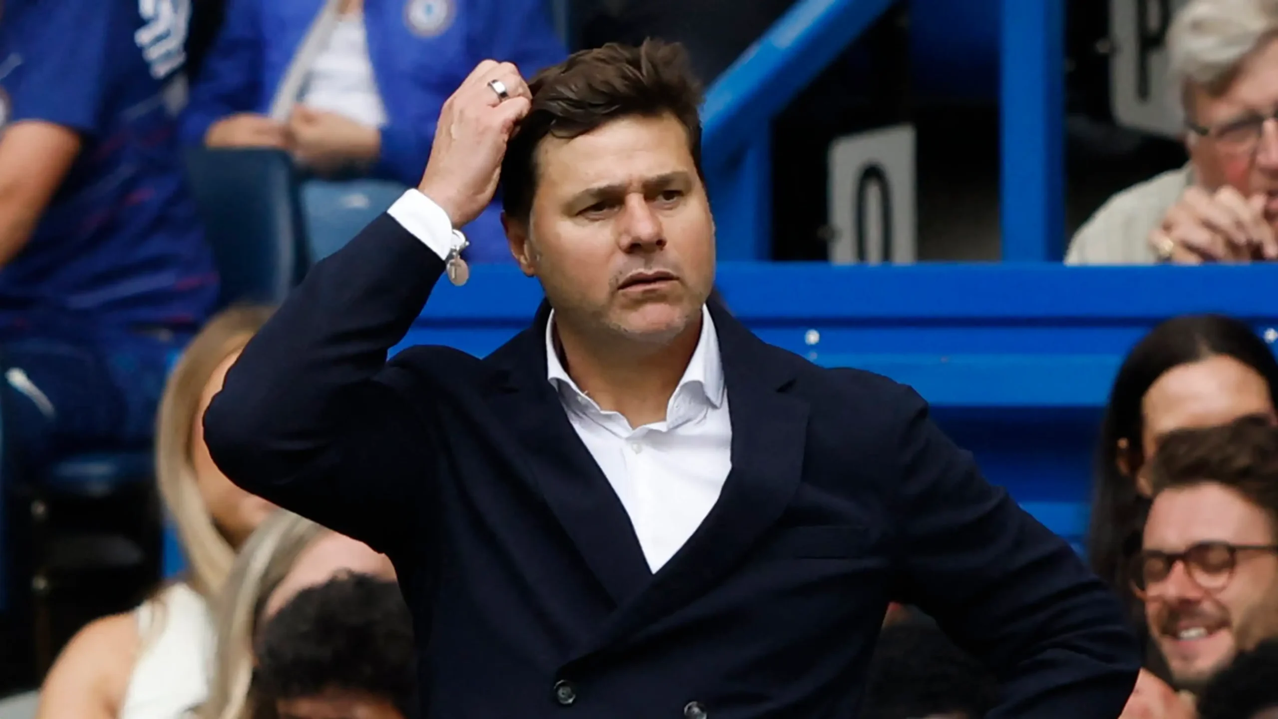 Former Real Madrid manager spotted at Stamford Bridge as Pochettino faces criticism