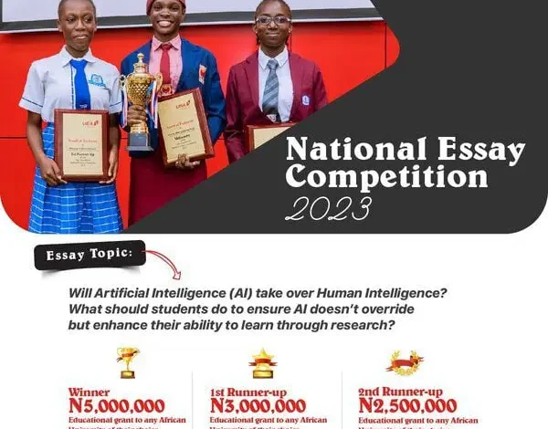 UBA National Essay Competition 2023 (10.5 Million Naira Education Grant)
