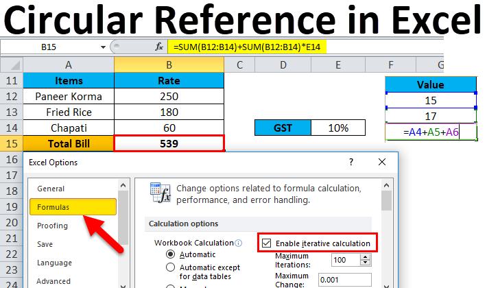 How to Find and Fix Circular References in Excel