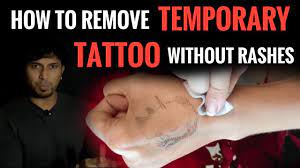 how to take off a temporary tattoo